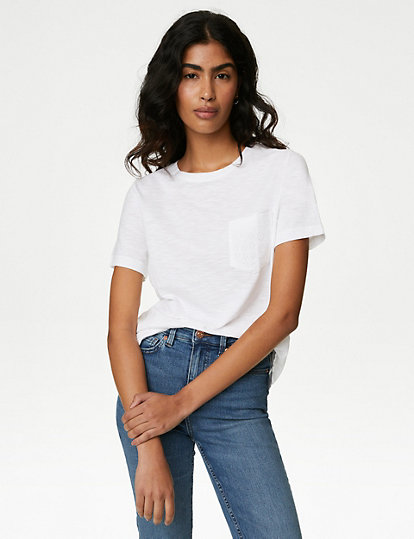 Embroidered Pure Cotton T-Shirt