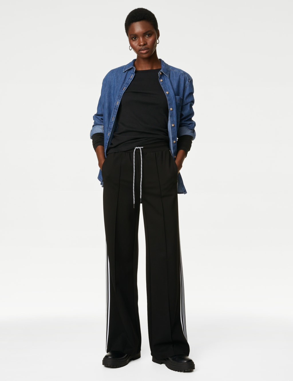 Cotton Rich Ribbed Slim Fit Top image 3