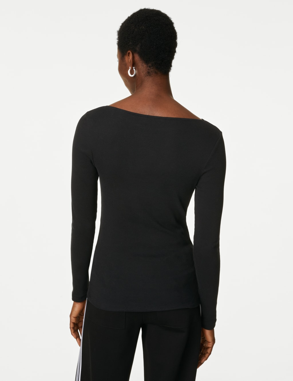 Cotton Rich Ribbed Slim Fit Top image 5