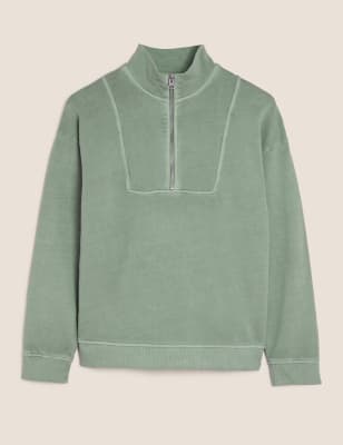 Long Sleeve Funnel Neck Sweatshirt, Kmart