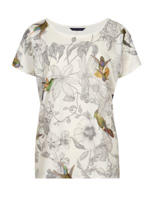 Kingfisher Print T-Shirt | M&S Collection | M&S