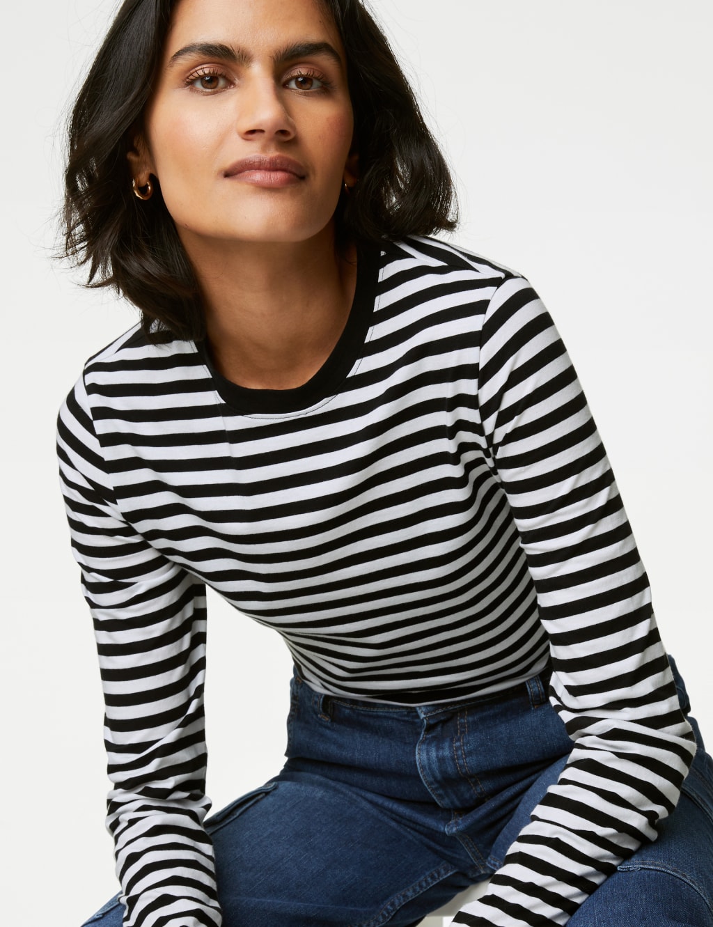 Pure Cotton Striped Everyday Fit Top image 3