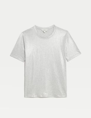 Pure Cotton Metallic T-Shirt