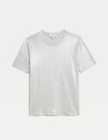 T-shirt 100&nbsp;% coton effet métallisé
