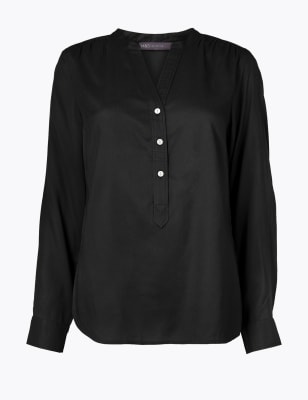 Button Detailed Blouse | M&S Collection | M&S