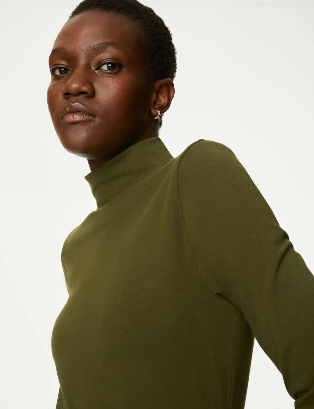 Cotton Rich Slim Fit Top image 4