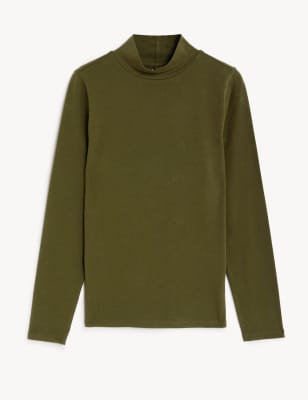 Cotton Rich Slim Fit Top