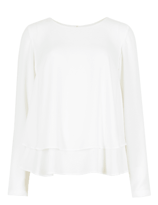 long sleeve double layer top