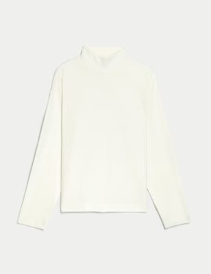Funnel Neck Cosy Long Sleeve Top