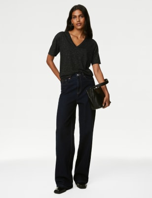 

M&S Collection Top con brillosWomens - Black, Black