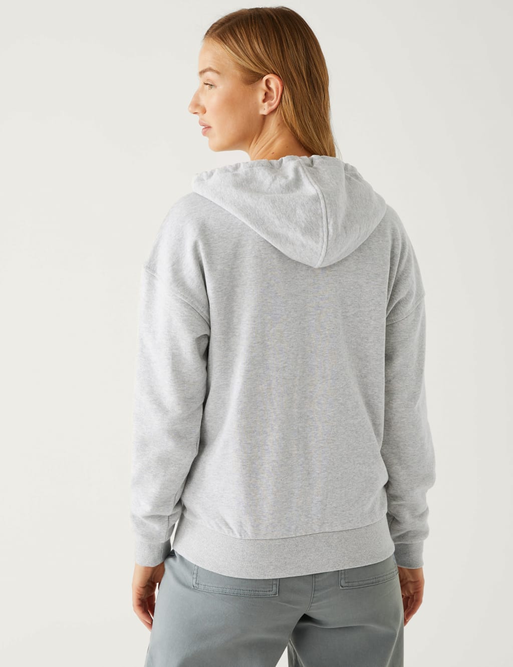 Cotton Rich Zip Up Hoodie image 4