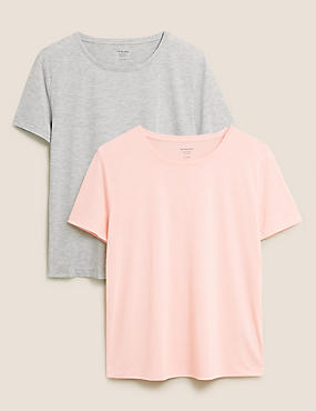 2 Pack Crew Neck Relaxed T-Shirts