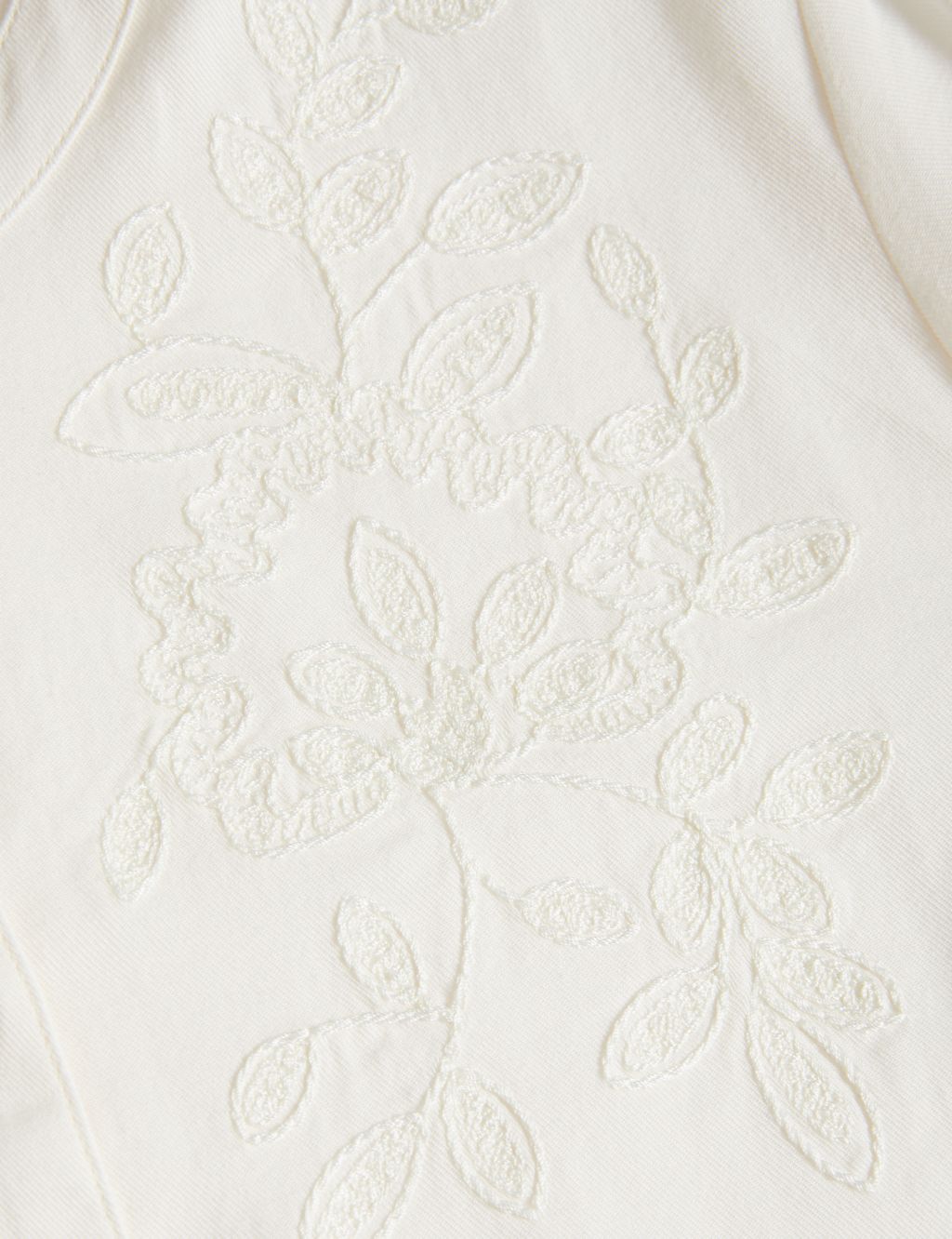 Pure Cotton Embroidered Button Through Blouse image 6