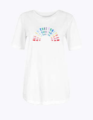 Marks and spencer rainbow t deals shirt