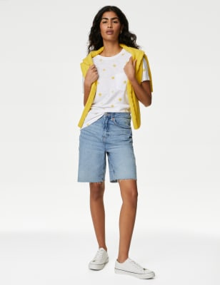 Pure Cotton Printed Pocket Top - LV