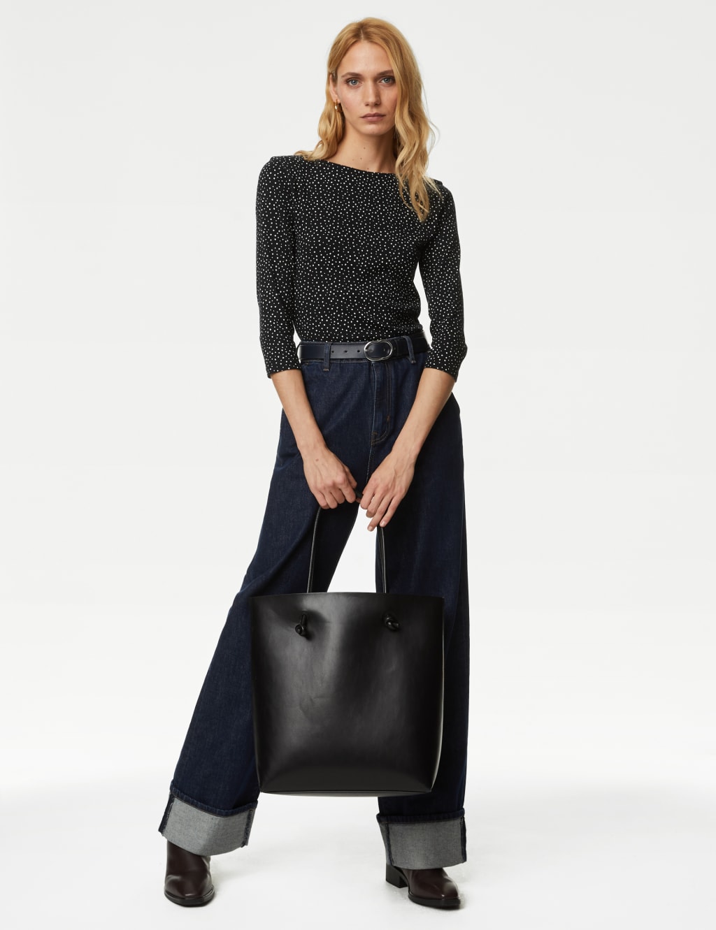 Black workwear tops discount