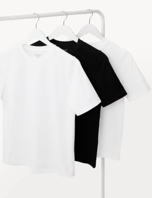 

M&S Collection Pack de 3 camisetas 100% algodón Everyday FitWomens - Multi, Multi