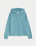 Pure Cotton Embroidered Hoodie