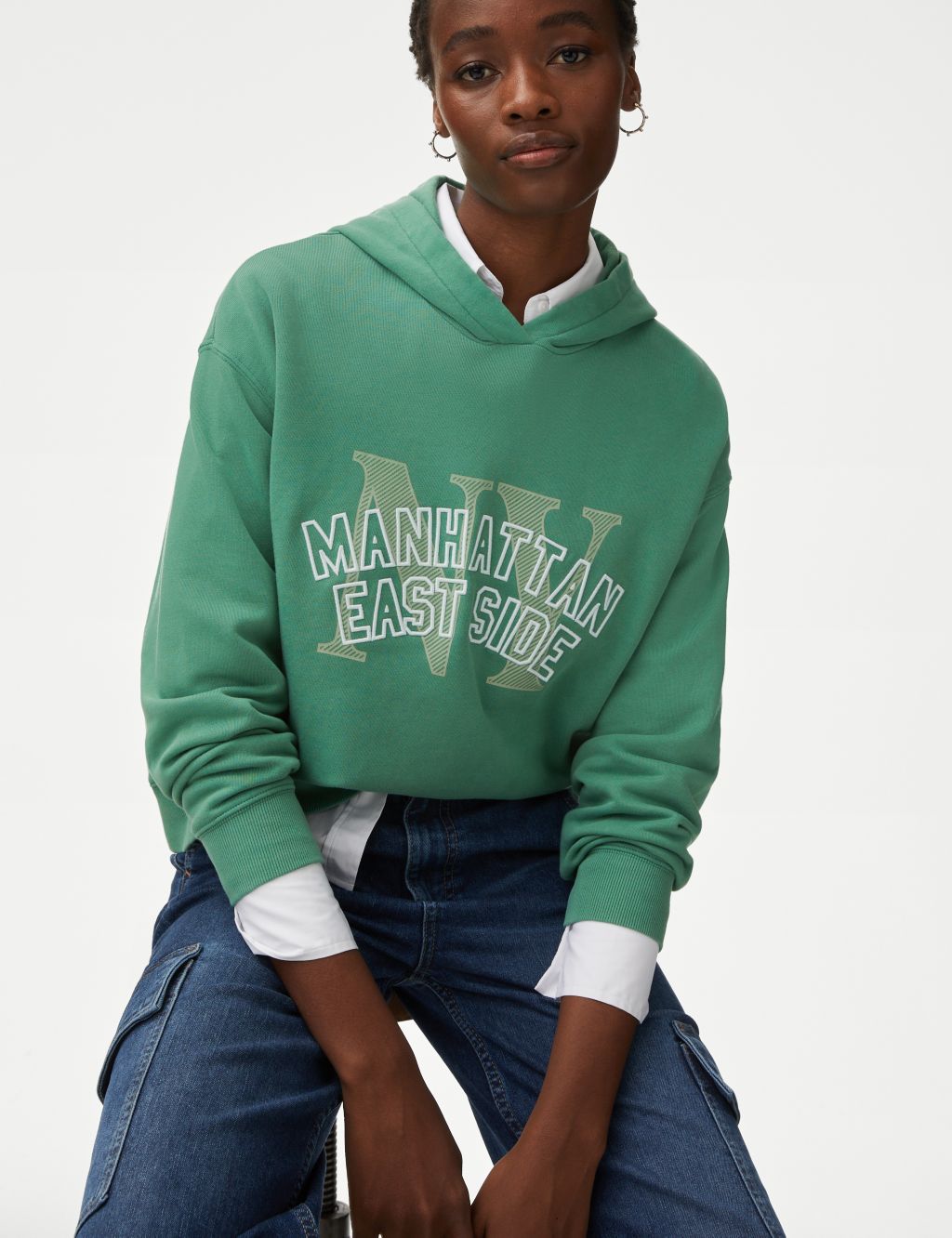 Pure Cotton Embroidered Hoodie image 4