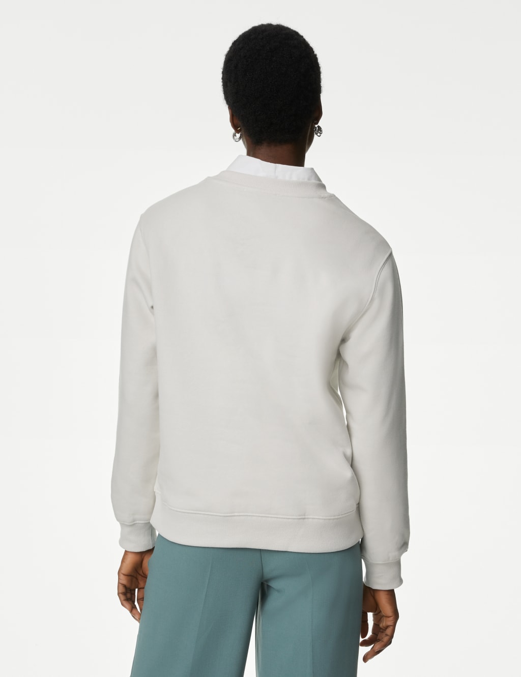 Cotton Rich Slogan Sweatshirt image 6