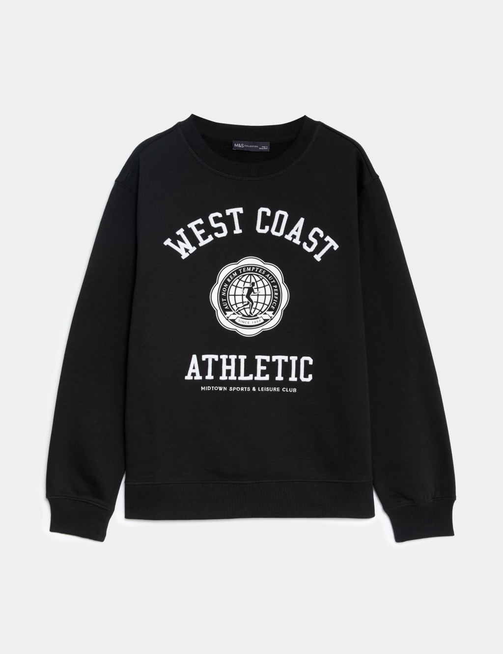 Cotton Rich Slogan Sweatshirt image 2