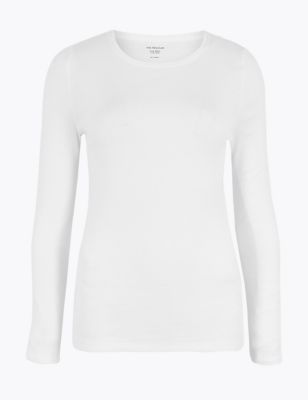 Pure Cotton Regular Fit Long Sleeve Top 