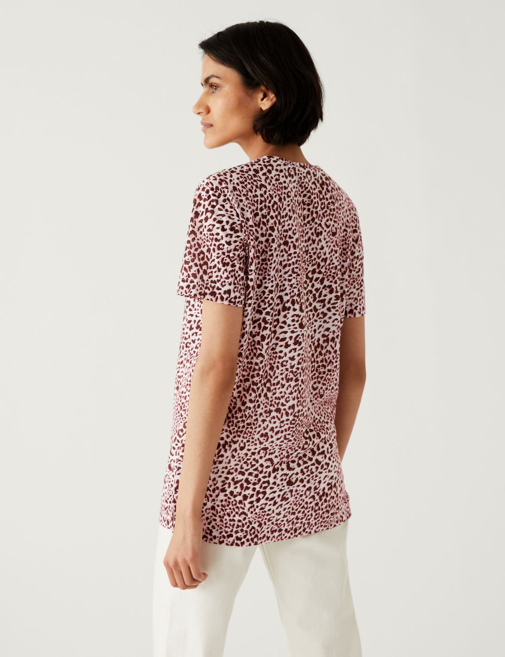 Printed Relaxed Longline T-Shirt image 3