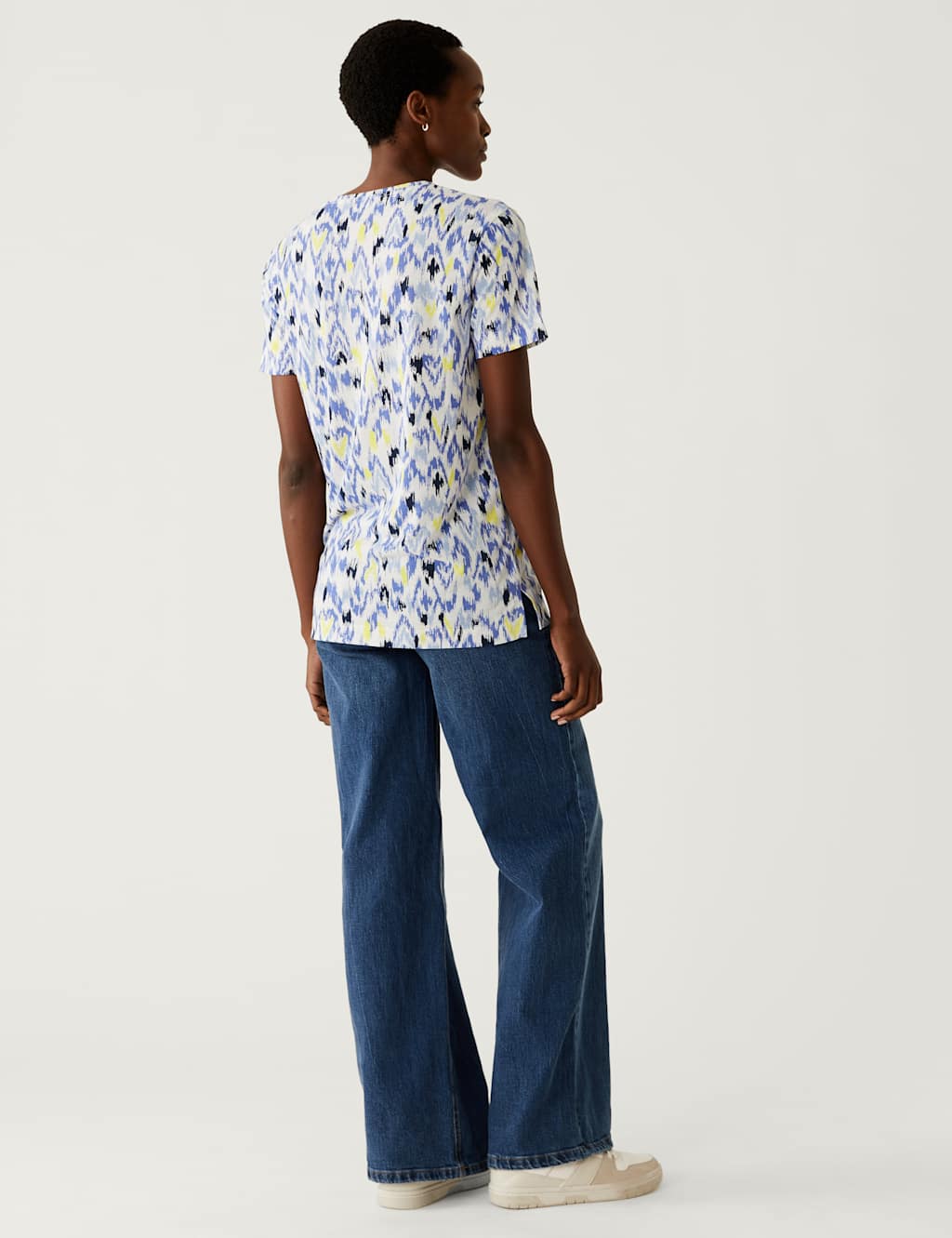 Printed Relaxed Longline T-Shirt image 3