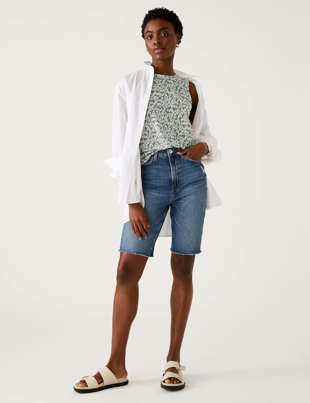 Printed Relaxed Vest Top image 2