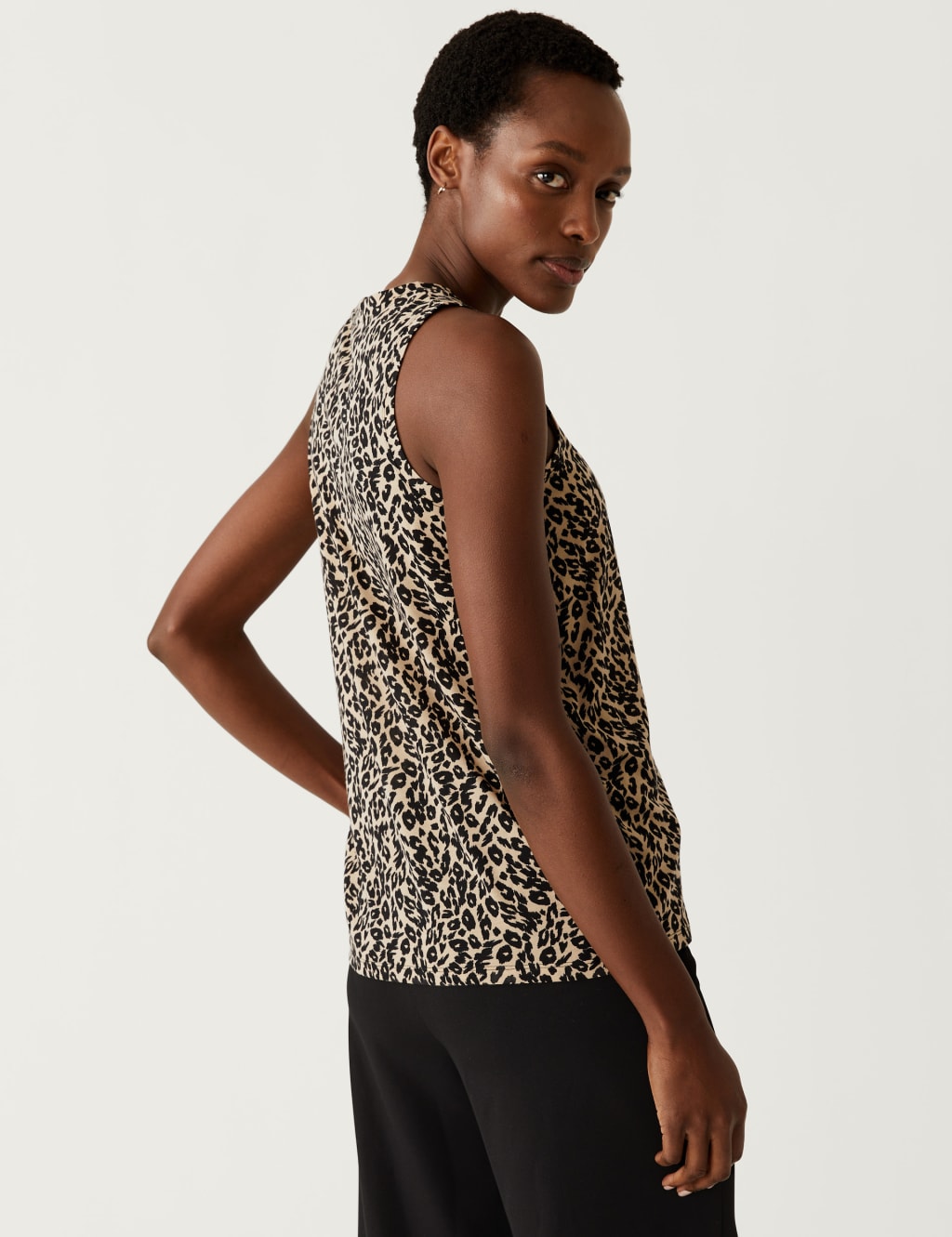 Printed Relaxed Vest Top image 3