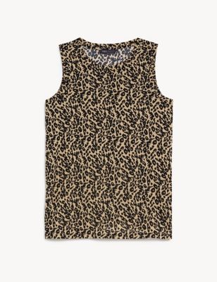 Printed Relaxed Vest Top
