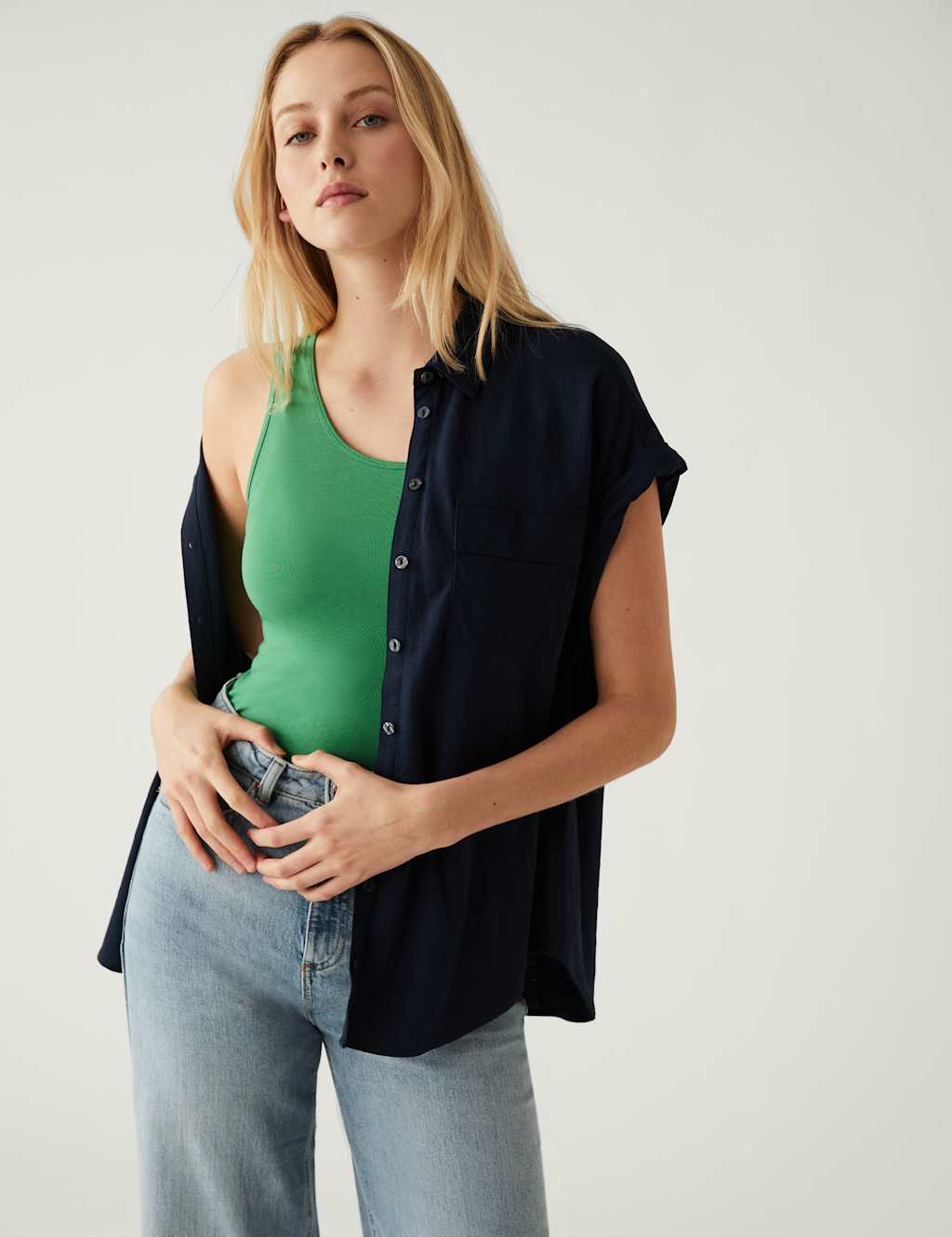 Cotton Rich Vest Top image 1