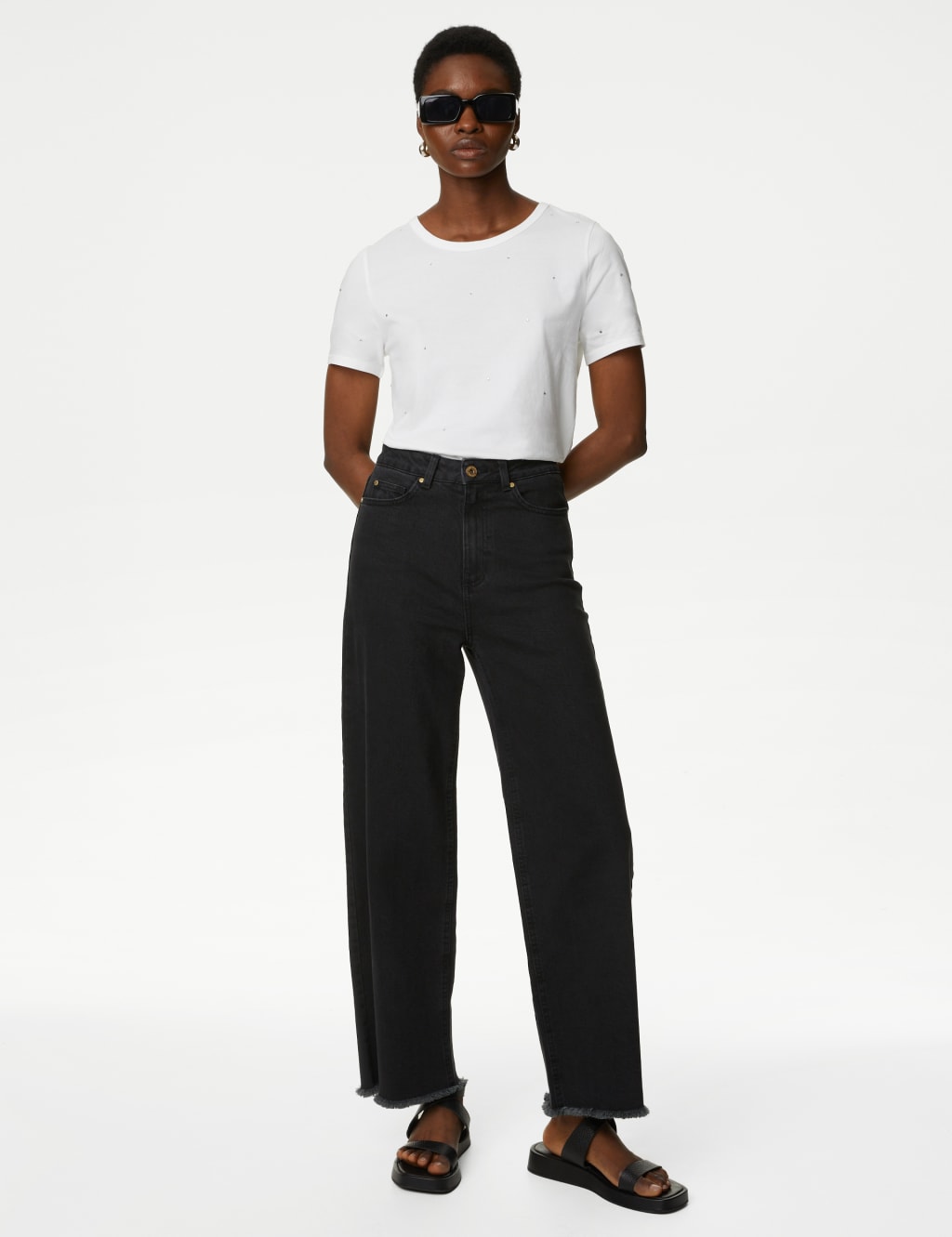 Pure Cotton Embellished T-Shirt image 3