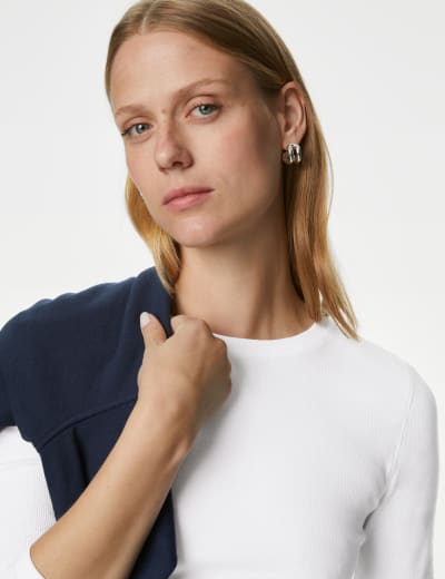 Cotton Rich Ribbed Top