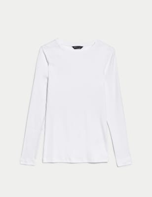 Cotton Rich Ribbed Top