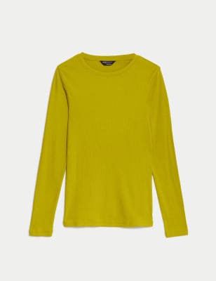Cotton Rich Ribbed Top