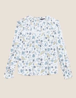 M&S Womens The Floral Blouse