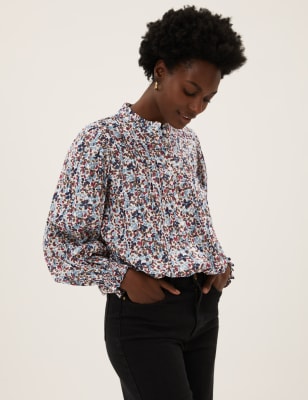 Modal Blend Sparkly Printed Blouse