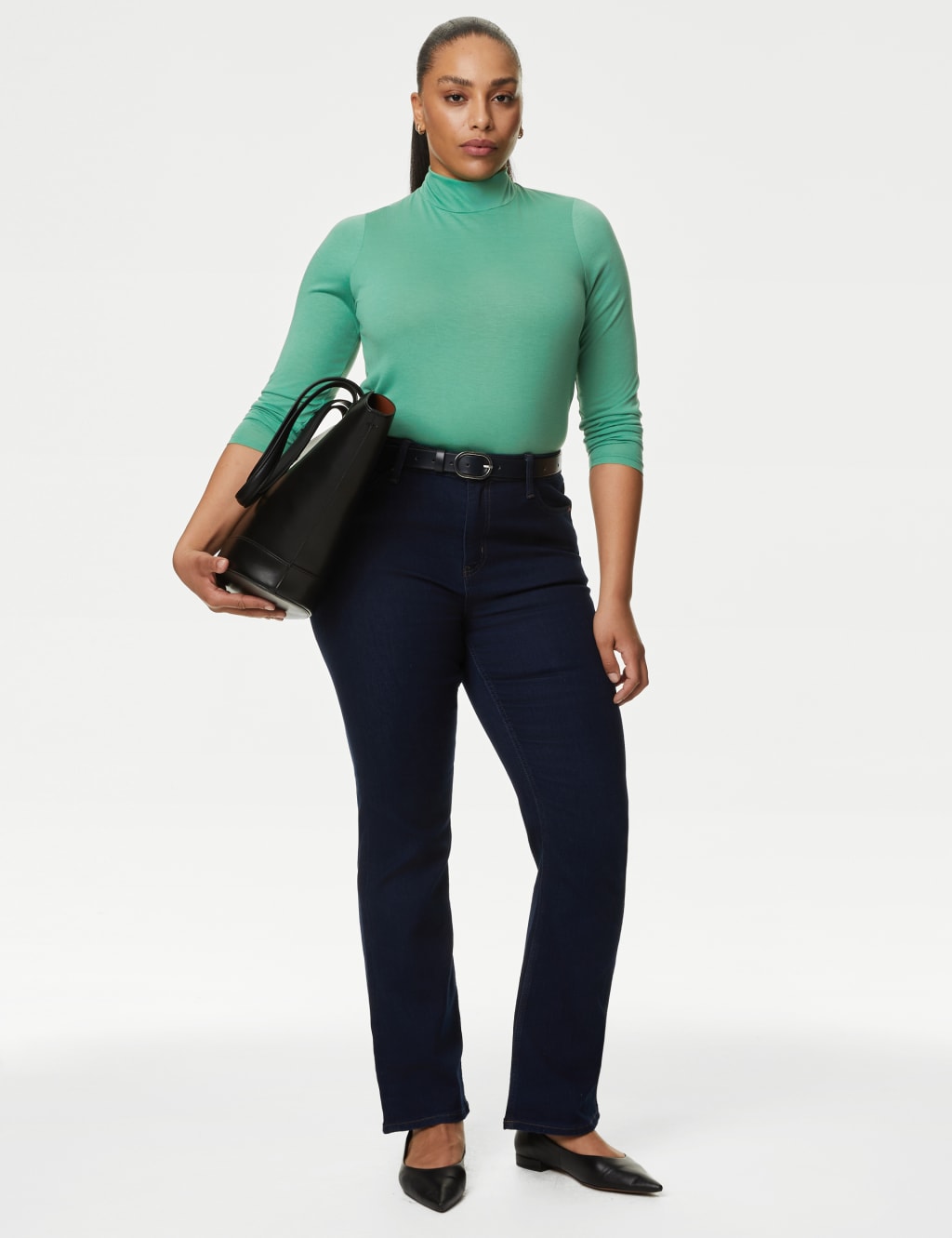 Cotton roll new arrivals neck top