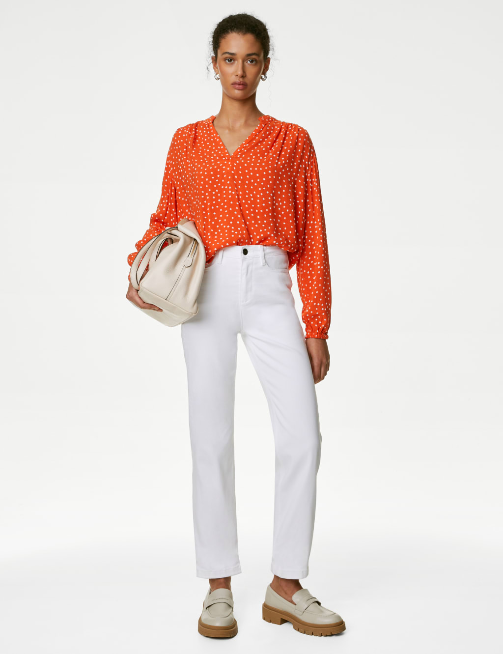 Printed Regular Fit Long Sleeve Blouse image 4