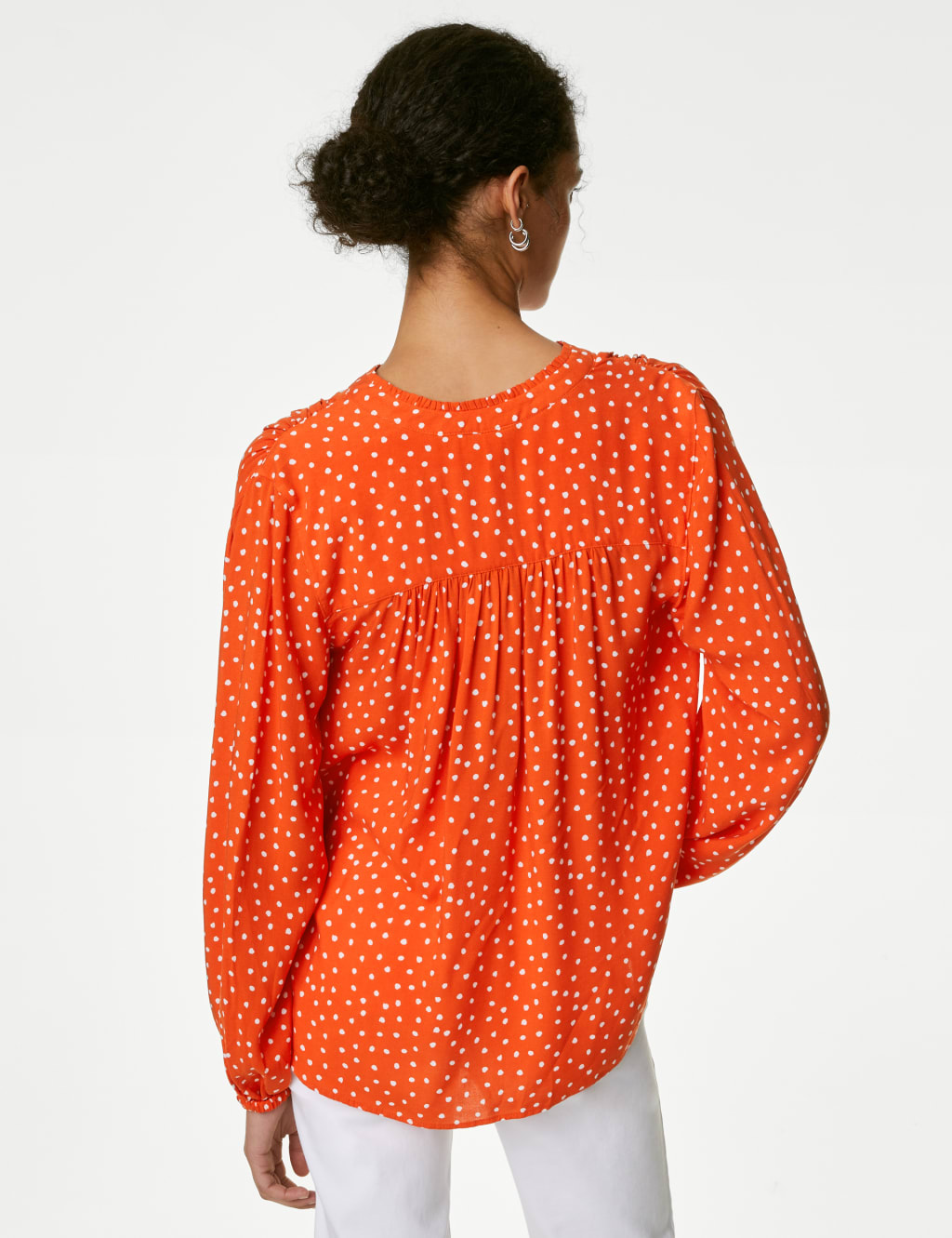 Printed Regular Fit Long Sleeve Blouse image 5