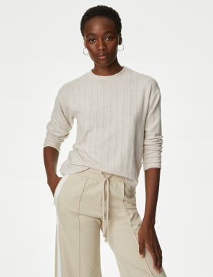 

Womens M&S Collection Textured Cosy Top - Neutral, Neutral