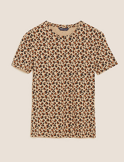 Cotton Rich Printed Fitted T-Shirt