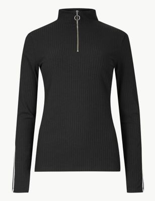 Textured Turtle Neck Long Sleeve Jumper | M&S Collection | M&S