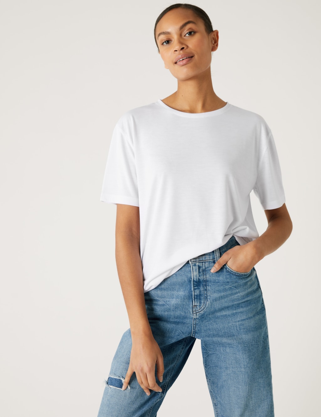 2pk Crew Neck Relaxed T-Shirts image 6