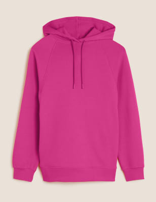 Pure Cotton Long Sleeve Longline Hoodie