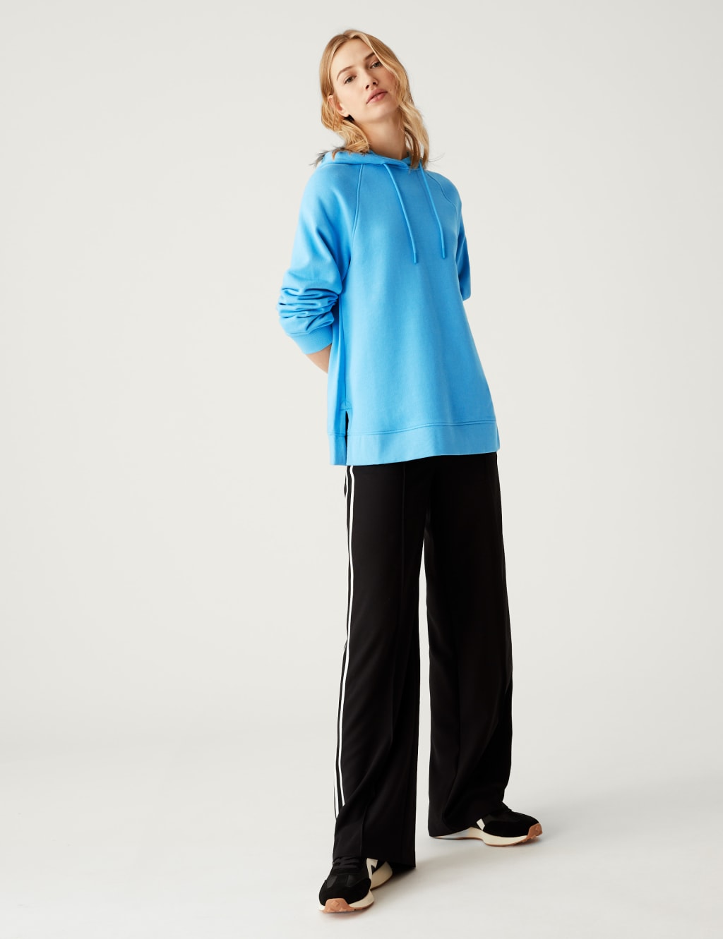 Pure Cotton Long Sleeve Longline Hoodie image 1