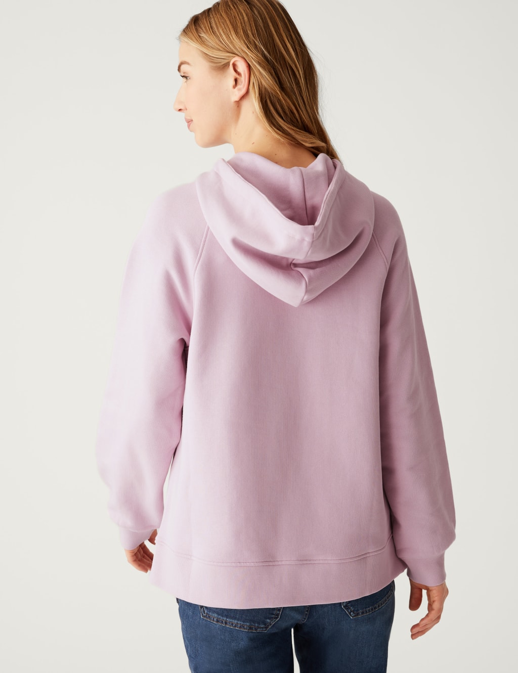 Pure Cotton Long Sleeve Longline Hoodie image 5