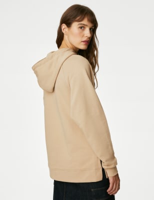 Pure Cotton Longline Hoodie