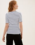 Pure Cotton Striped Regular Fit Top